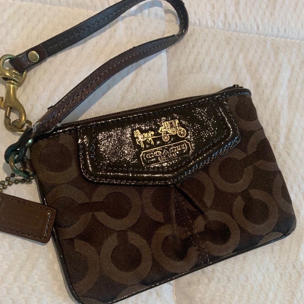 Coach Wristlet Brown